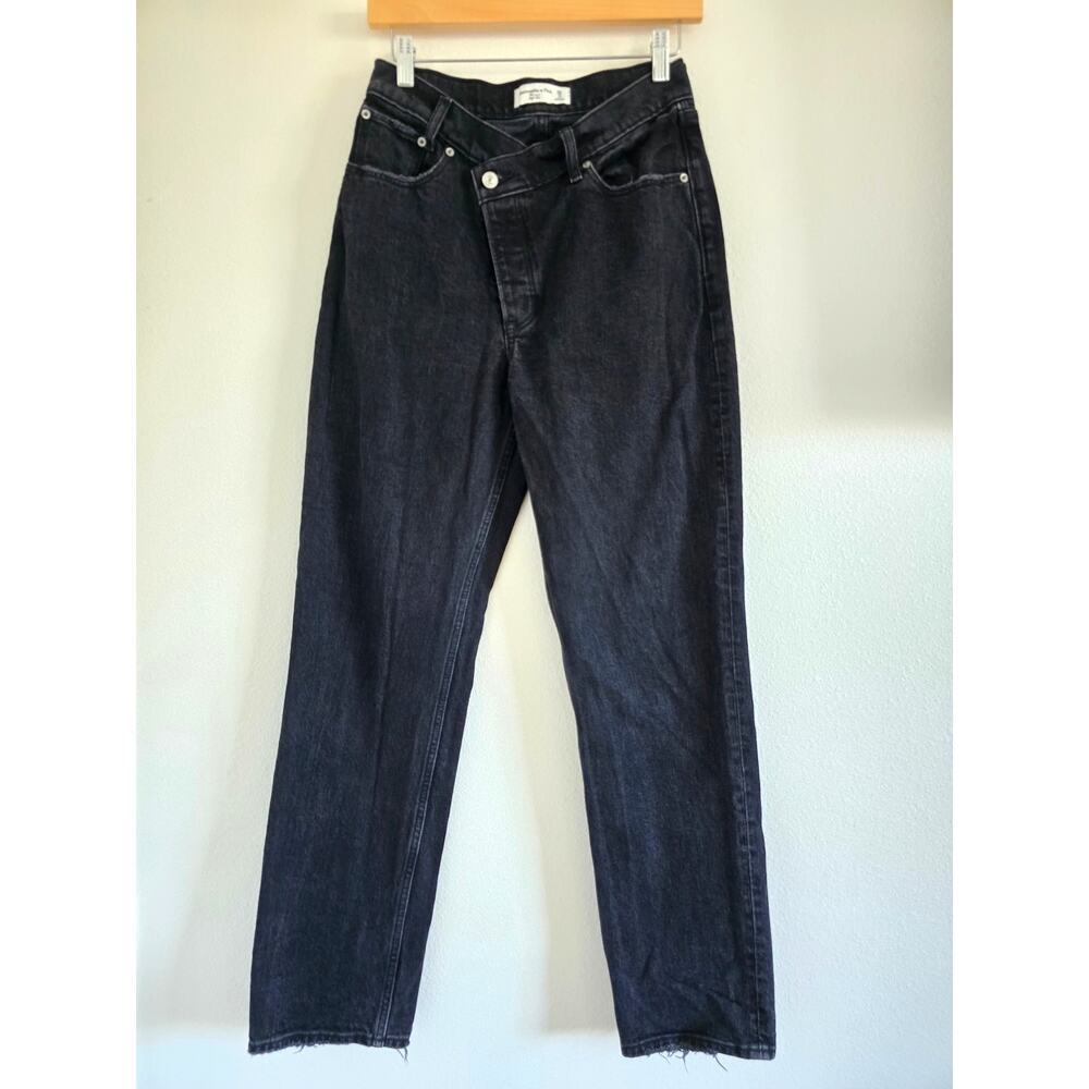 Abercrombie & Fitch Black Straight Leg Jeans